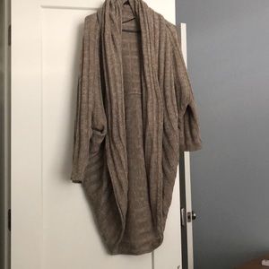 Nwot Neiman Marcus chunky knit cocoon cardigan xl